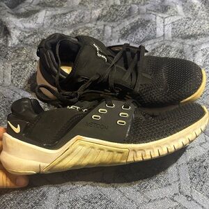 Nike Metcon Black and Cream Athletic Shoes